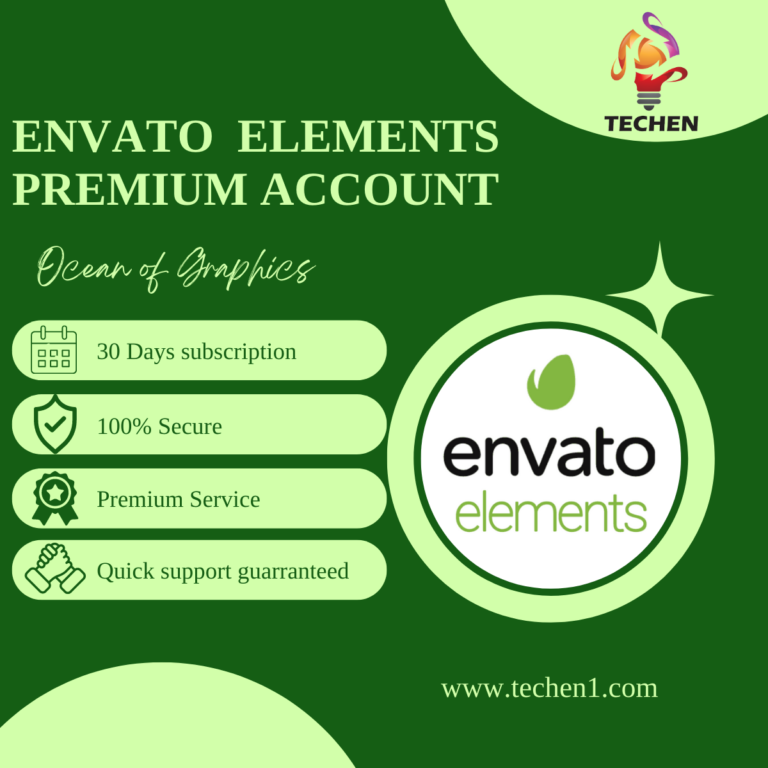 Envato Elements Premium Account 1 Month Techen