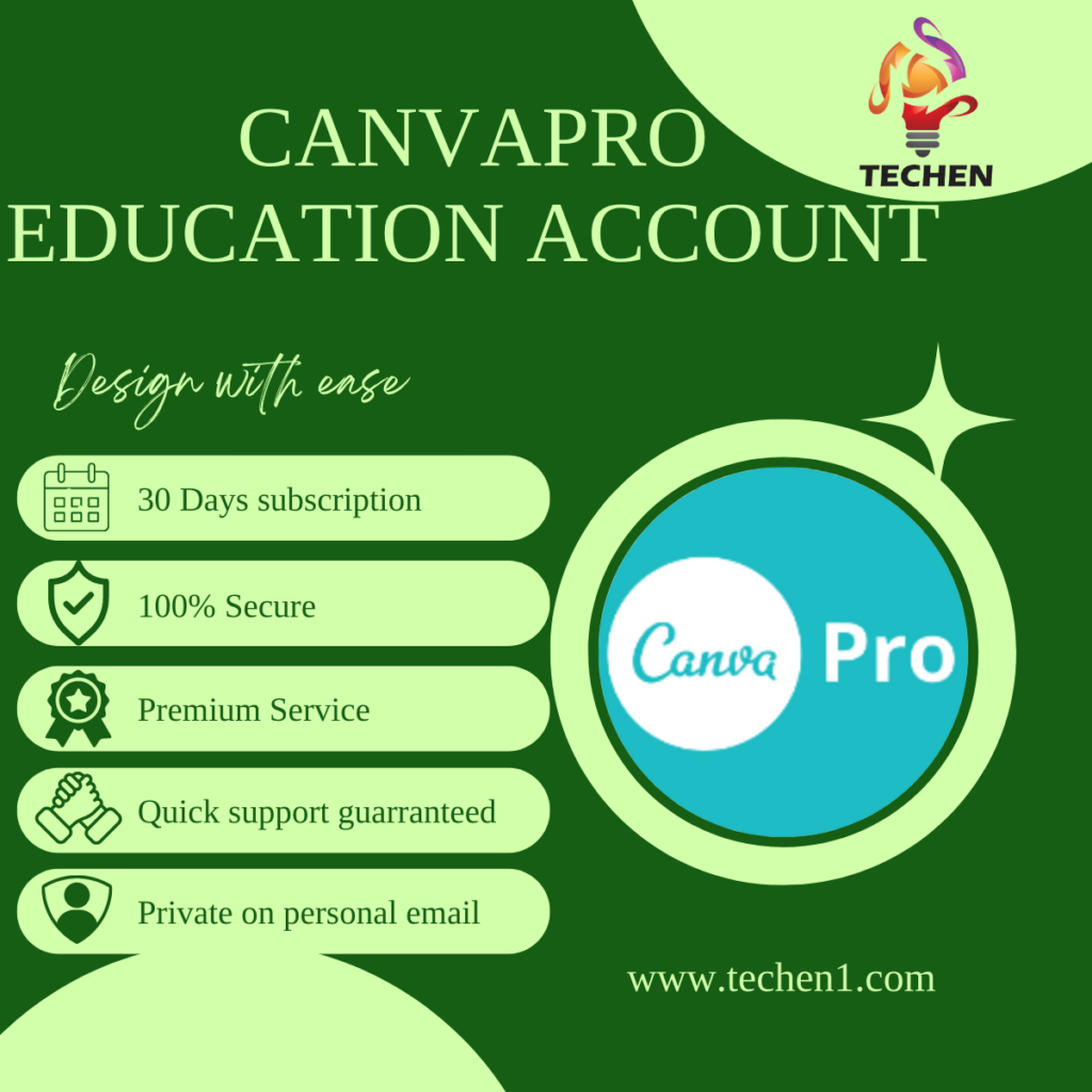 Canvapro education account private one month